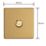 Varilight V-Pro 1-Gang Master Multi-Way LED Smart Dimmer Switch Brushed Brass with Colour-Matched Inserts