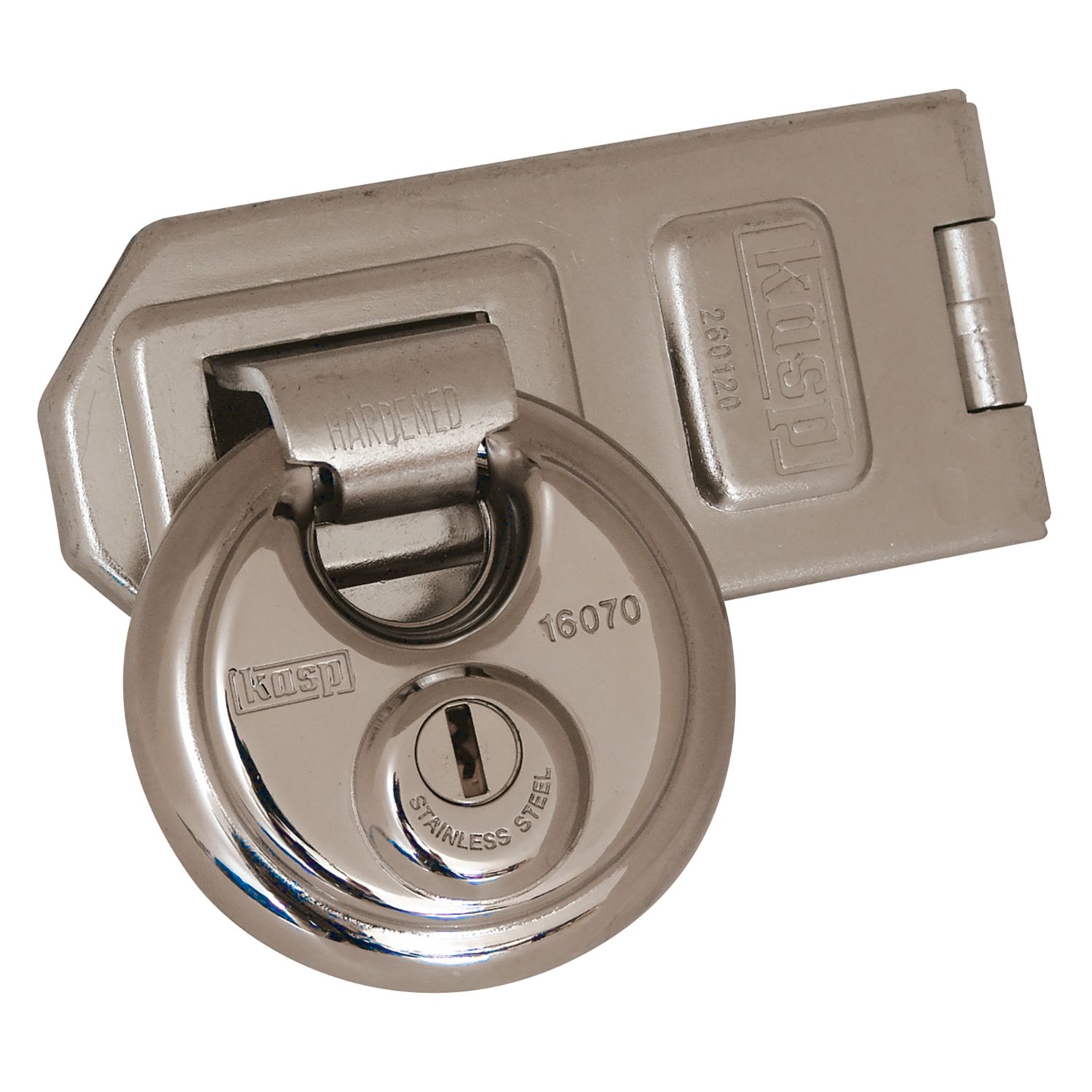 Kasp Disc Padlock with Hasp Zinc-Plated 160mm (9950T)