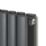 Ximax Fortuna 600mm x 826mm 3201BTU Anthracite Horizontal Designer Radiator