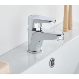 Bristan Quest Chrome 115mm Cloakroom Lever Mono Basin Mixer Tap  With Clicker Waste