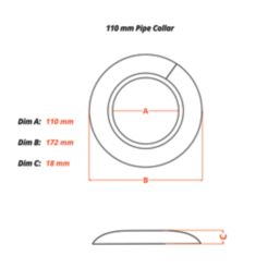 ETAL 110mm Pipe Collar White
