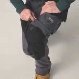 Hard Yakka Toughmaxx Lite Holster Work Trousers Graphite 38" W 32.5" L
