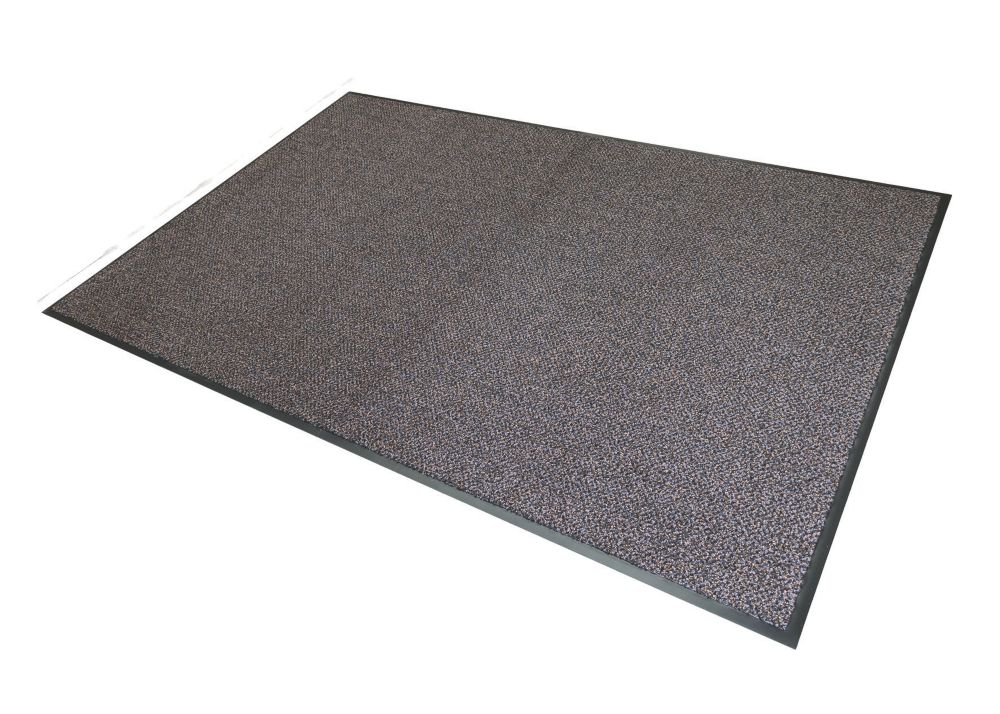 COBA Cosmo Entrance Mat Grey/Brown 1.5m x 0.9m x 8mm - Screwfix