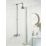 Bristan Colonial HP/Combi Flexible Exposed Chrome-Plated Thermostatic Shower Valve with Rigid Riser