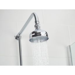 Bristan Colonial HP/Combi Flexible Exposed Chrome-Plated Thermostatic Shower Valve with Rigid Riser