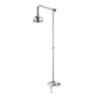 Bristan Colonial HP/Combi Flexible Exposed Chrome-Plated Thermostatic Shower Valve with Rigid Riser