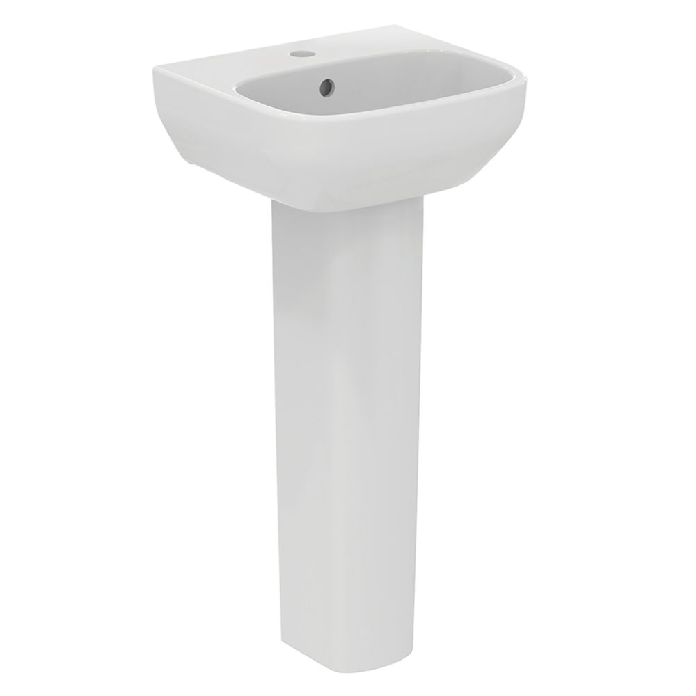 Ideal Standard i.life A Handbasin & Pedestal 1 Tap Hole 400mm