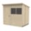 Forest  7' x 5' (Nominal) Pent Overlap Timber Shed with Base & Assembly