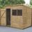 Forest  7' x 5' (Nominal) Pent Overlap Timber Shed with Base & Assembly