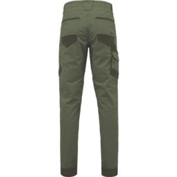 Hard Yakka Raptor Active Work Trousers Green 40" W 32" L