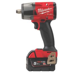 Milwaukee M18 FMTIW2F12-502X FUEL 18V 2 x 5.0Ah Li-Ion RedLithium Brushless Cordless Impact Wrench