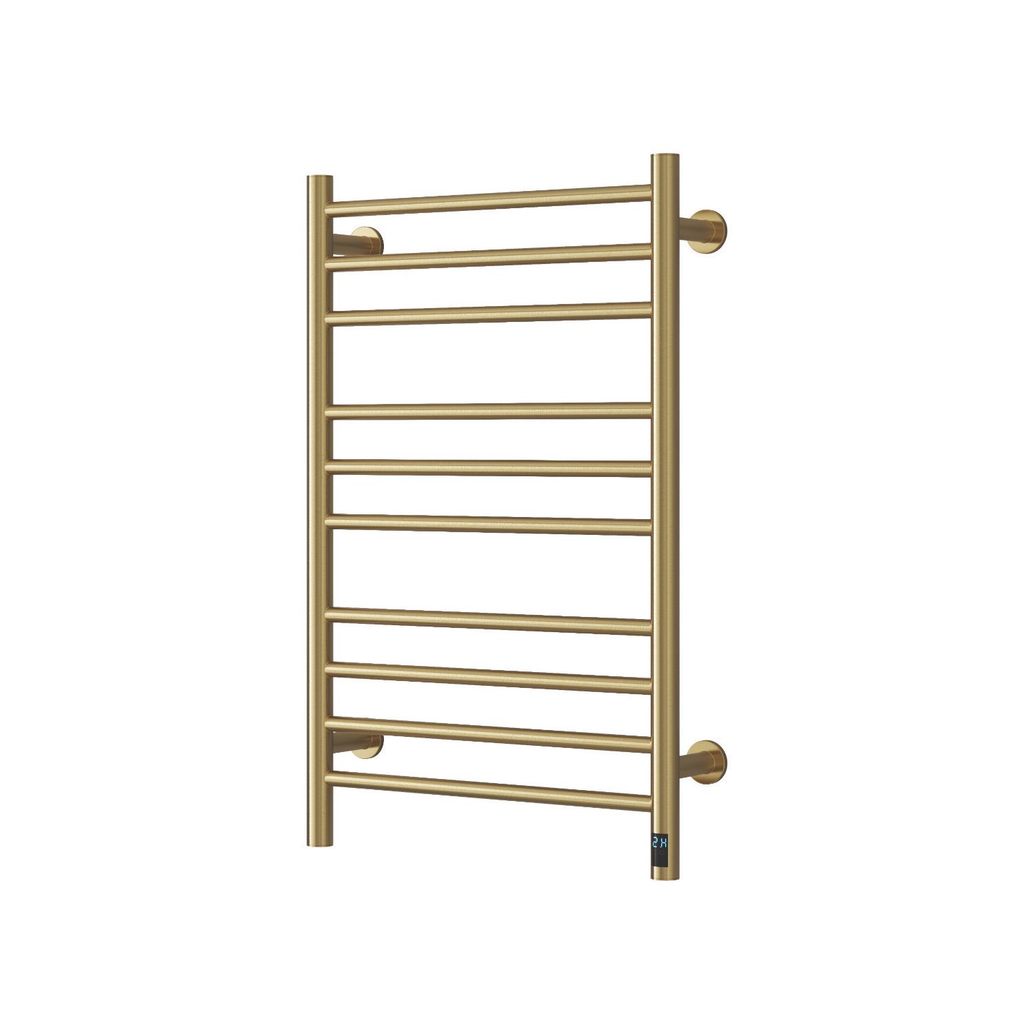 Reina 800mm x 500mm 358BTU Brass Flat Electric Towel Radiator (995LG)