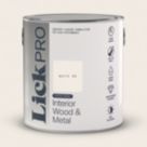 LickPro 2.5Ltr White 06 Satin Water-Based Trim Paint