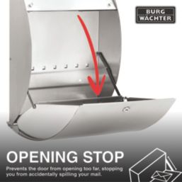 Burg-Wachter Riviera Post Box Grey Metallic