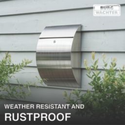 Burg-Wachter Riviera Post Box Grey Metallic