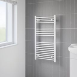 Flomasta 1000mm x 500mm 1522BTU White Flat  Towel Radiator