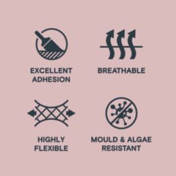 LickPro 5Ltr Smooth Pink 05 Masonry Paint