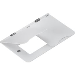 Knightsbridge Flat Plate 4-Module Modular Faceplate Matt White