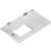 Knightsbridge Flat Plate 4-Module Modular Faceplate Matt White