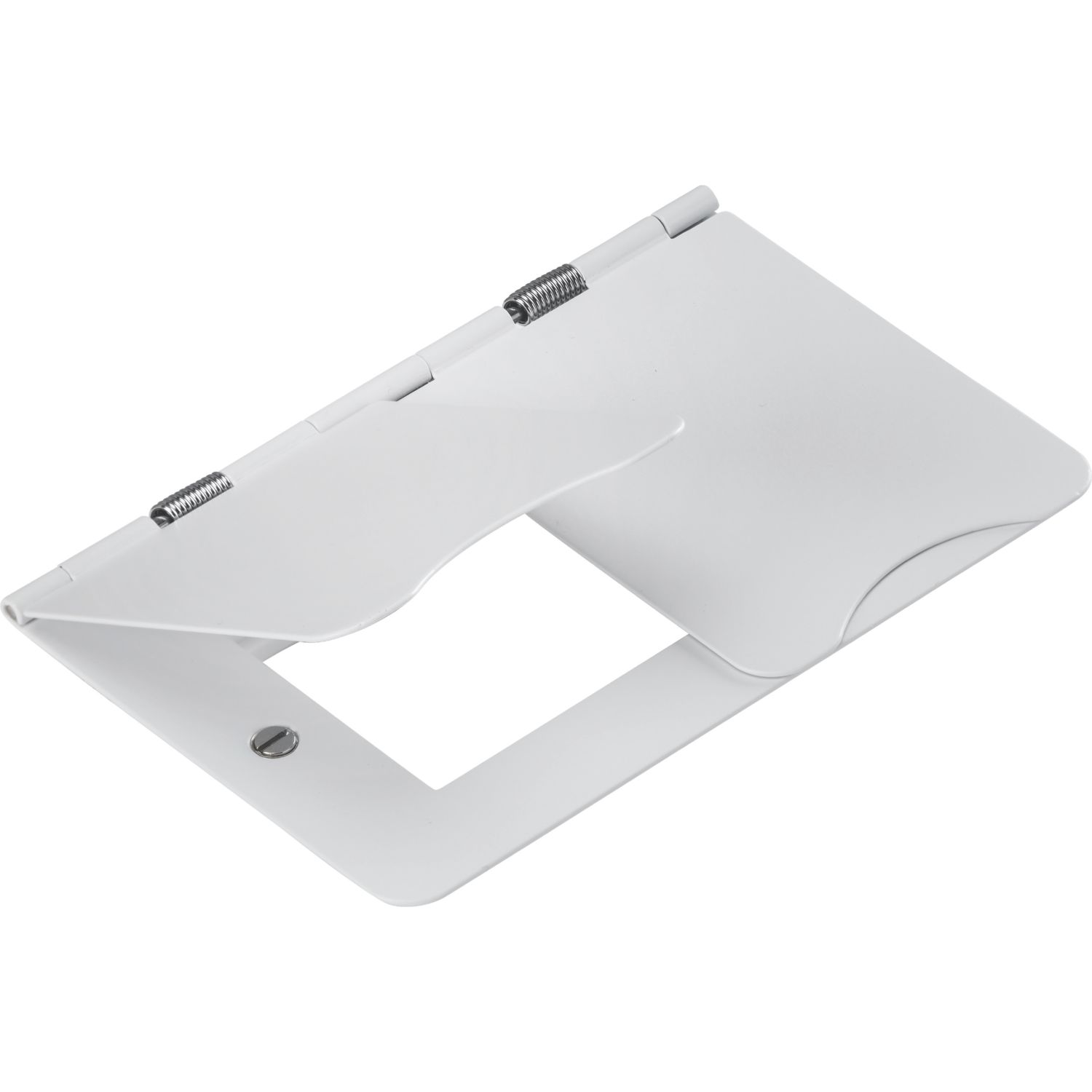 Knightsbridge Flat Plate 4-Module Modular Faceplate Matt White (995YA)