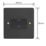 Varilight  10A 1-Gang 3-Pole Fan Isolator Switch Matt Black  with Colour-Matched Inserts