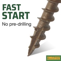Timbadeck  PZ Double-Countersunk  Decking Screws 4.5mm x 75mm 500 Pack