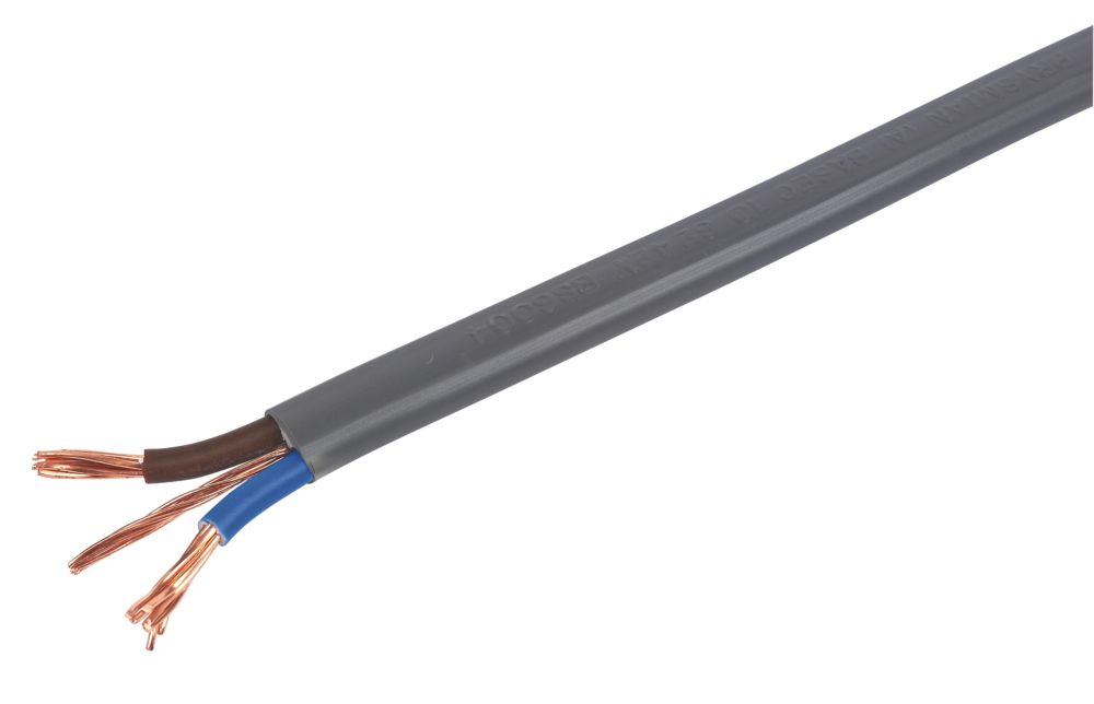 Prysmian 6242Y Grey 10mm² Twin & Earth Cable 25m Drum Screwfix