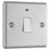 LAP  20A 1-Gang DP Control Switch Brushed Stainless Steel with Neon with White Inserts