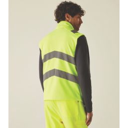 Regatta Hi-Vis Pro Contract Ablaze Softshell Bodywarmer Yellow 2X Large 53.1" Chest