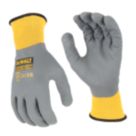 DEWALT Water-Resistant Grip Gloves Grey / Yellow Large