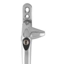 Smith & Locke  Left-Handed Cockspur Window Handle Polished Chrome
