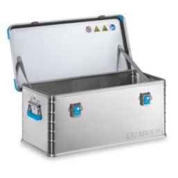 Zarges 81Ltr 400mm x 800mm x 340mm Silver Storage Box