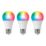 LAP  ES A60 RGB & White LED Smart Light Bulb 7.3W 806lm 3 Pack