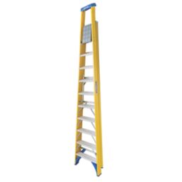 Werner Fibreglass 2.94m 10 Step Platform Step Ladder