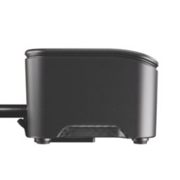 Masterplug 13A 1-Gang Unswitched Surge-Protected Extension Lead
 + 3A 2-Outlet Type C USB Charger Matt Black 2m