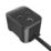 Masterplug 13A 1-Gang Unswitched Surge-Protected Extension Lead
 + 3A 2-Outlet Type C USB Charger Matt Black 2m