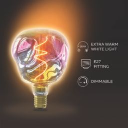 Calex XXL Organic Neo E27 Decorative LED Light Bulb Rainbow 160lm 4W