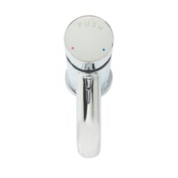 Highlife Bathrooms Skara Chrome 147mm Push Button Mono Basin Mixer Tap