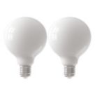 Calex Softline ES G95 LED Light Bulb 1055lm 9W 2 Pack