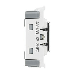 British General Nexus Metal Grid 20A Grid SP Emergency Lighting Test Key Switch Brushed Steel