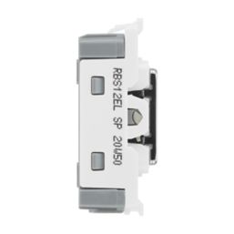 British General Nexus Metal Grid 20A Grid SP Emergency Lighting Test Key Switch Brushed Steel