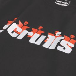 Scruffs Graphic Short Sleeve T-Shirt Black X Large 44" Chest