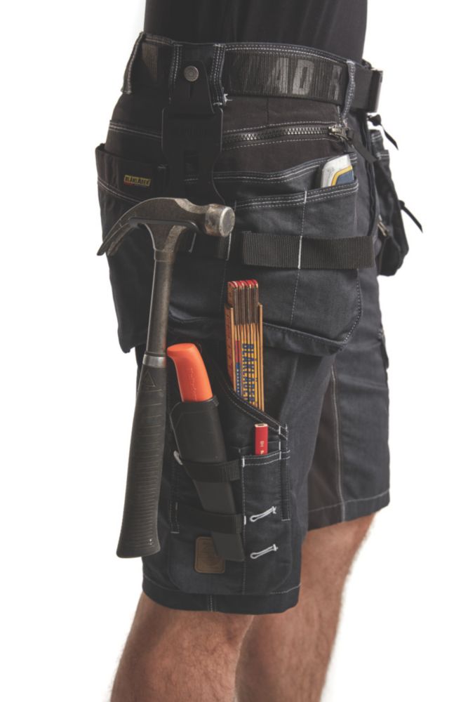 Blaklader 144718009900C64 Shorts, Size 48/34, Black