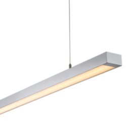 Saxby Borde LED Pendant Silver 24W 2400lm