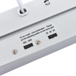 Saxby Borde LED Pendant Silver 24W 2400lm