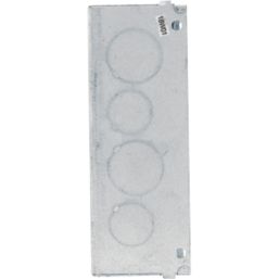 British General  2-Gang Galvanised Steel  Back Box 47mm