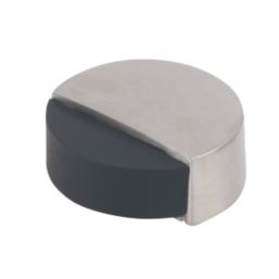 Eclipse Round Door Stop 47 x 21mm Satin Stainless Steel