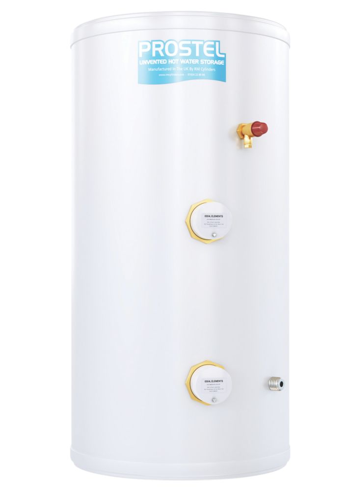 RM Cylinders Prostel Direct Unvented Cylinder 150Ltr Screwfix