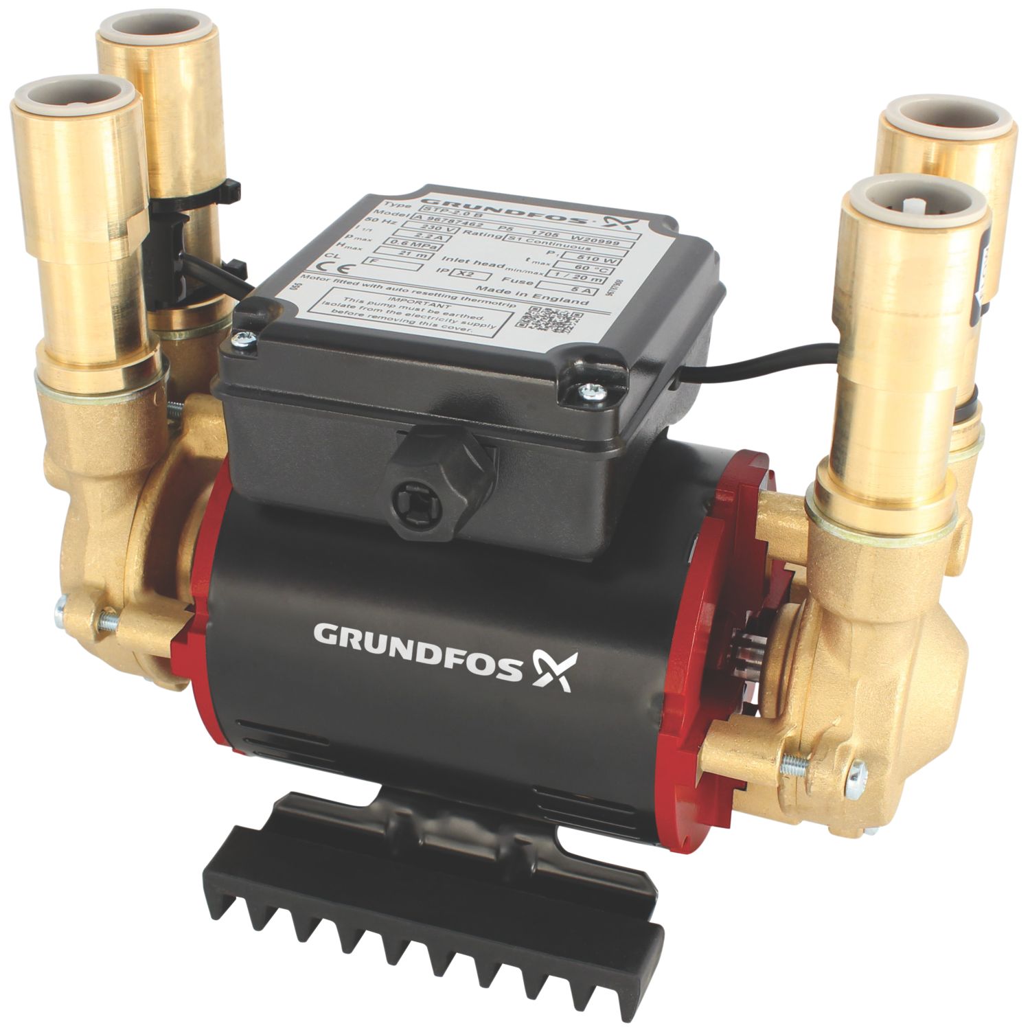 Grundfos 96787466 Regenerative Twin Shower Pump 3bar (9973X)