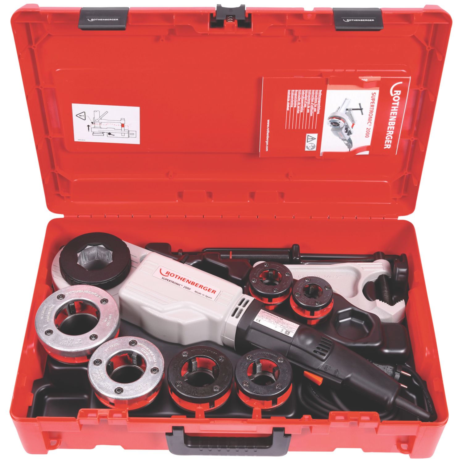 Rothenberger 71256 1010W Electric Hand-Held Pipe Threader 110V (99751)